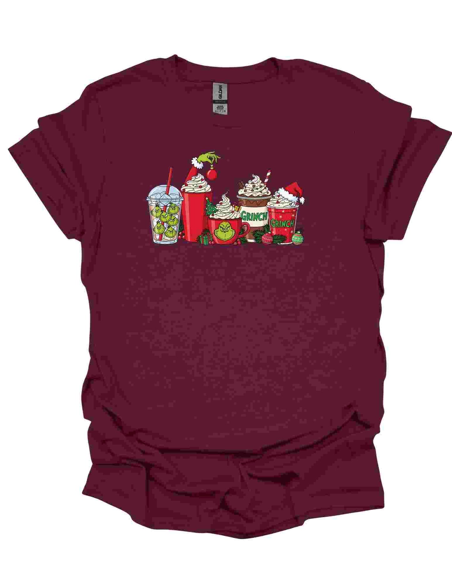Grinch Cups T-shirt