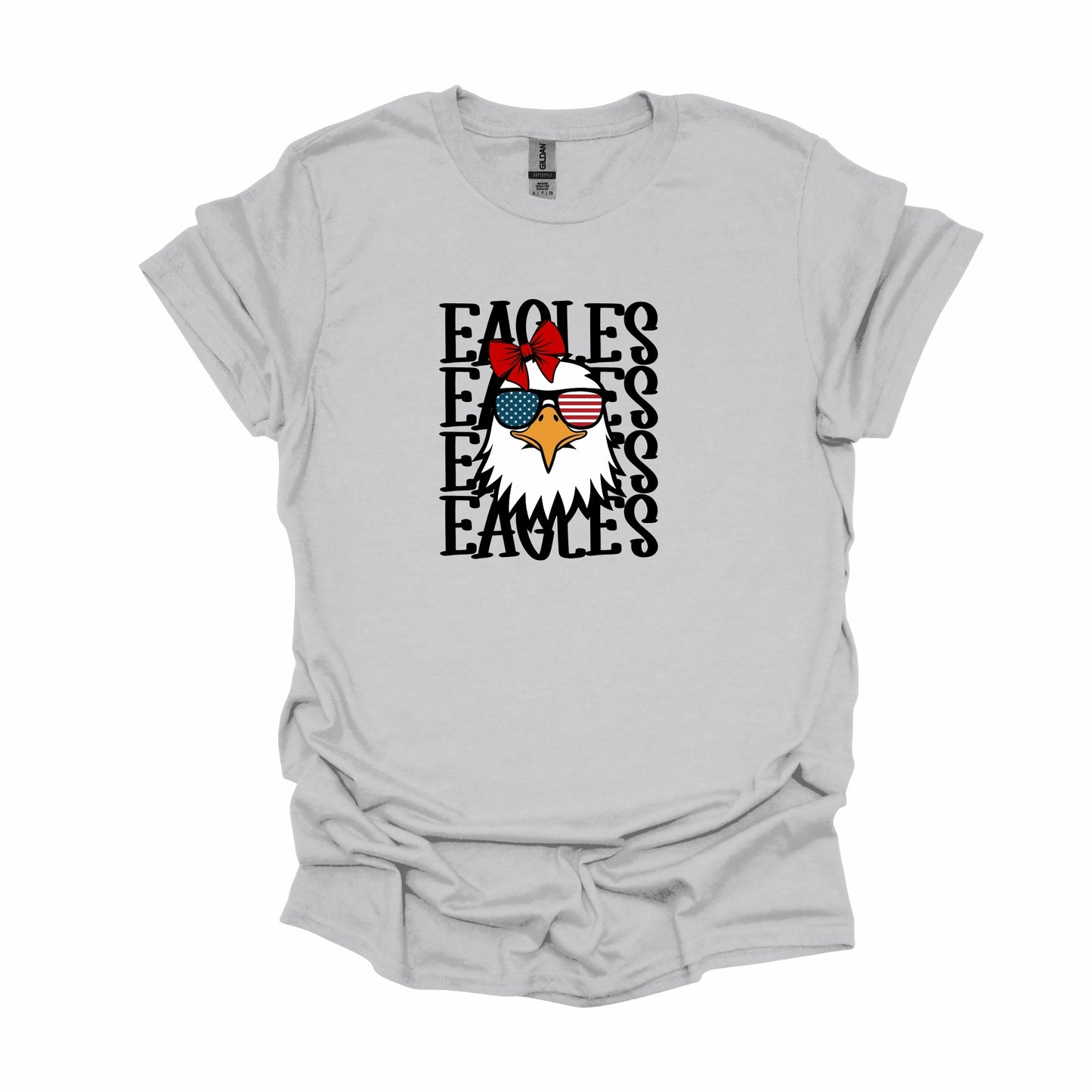 Stacked Eagle with bow T-shirt
