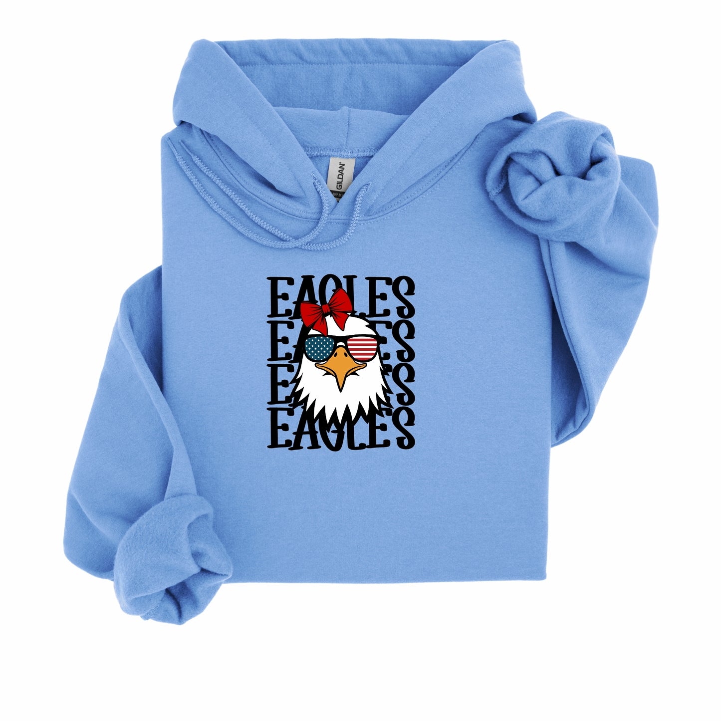 Stacked Eagle with bow Hoodie