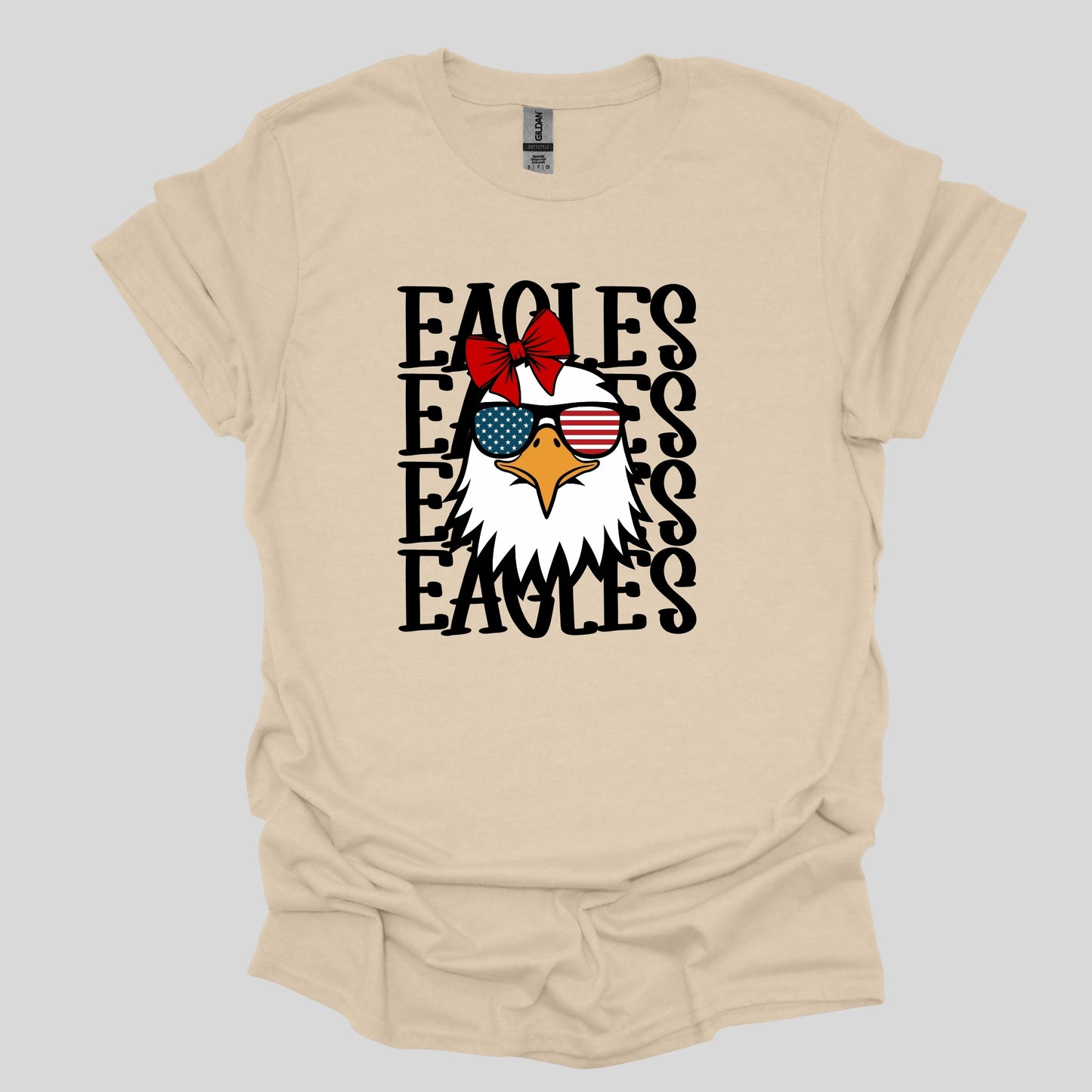 Stacked Eagle with bow T-shirt