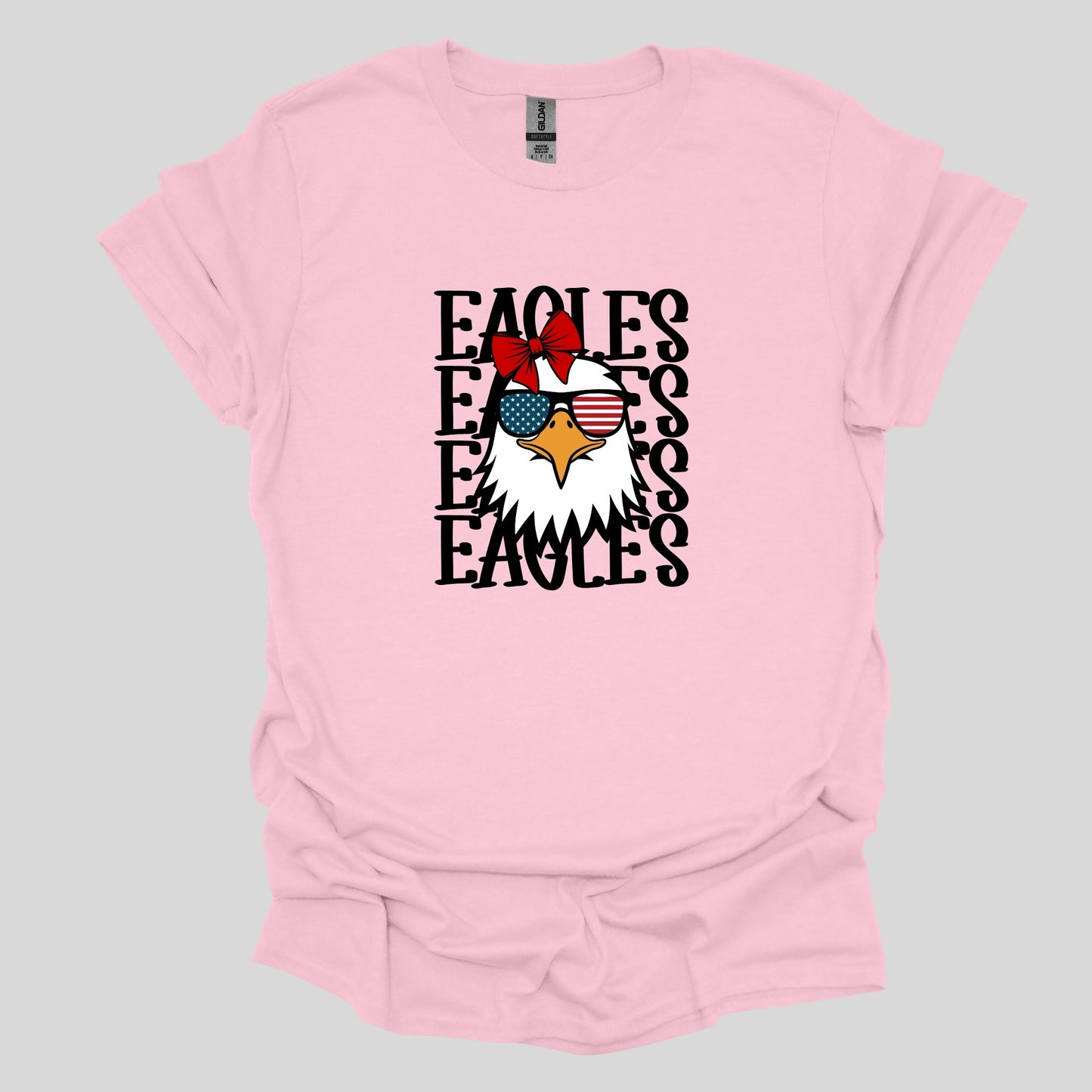 Stacked Eagle with bow T-shirt