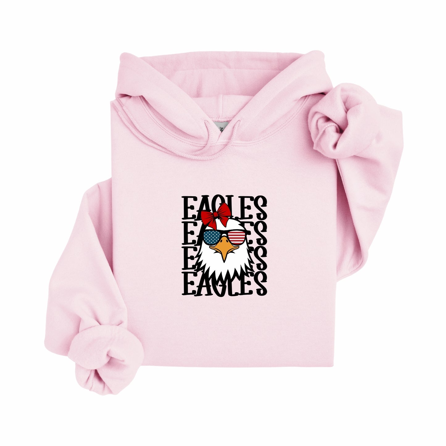 Stacked Eagle with bow Hoodie