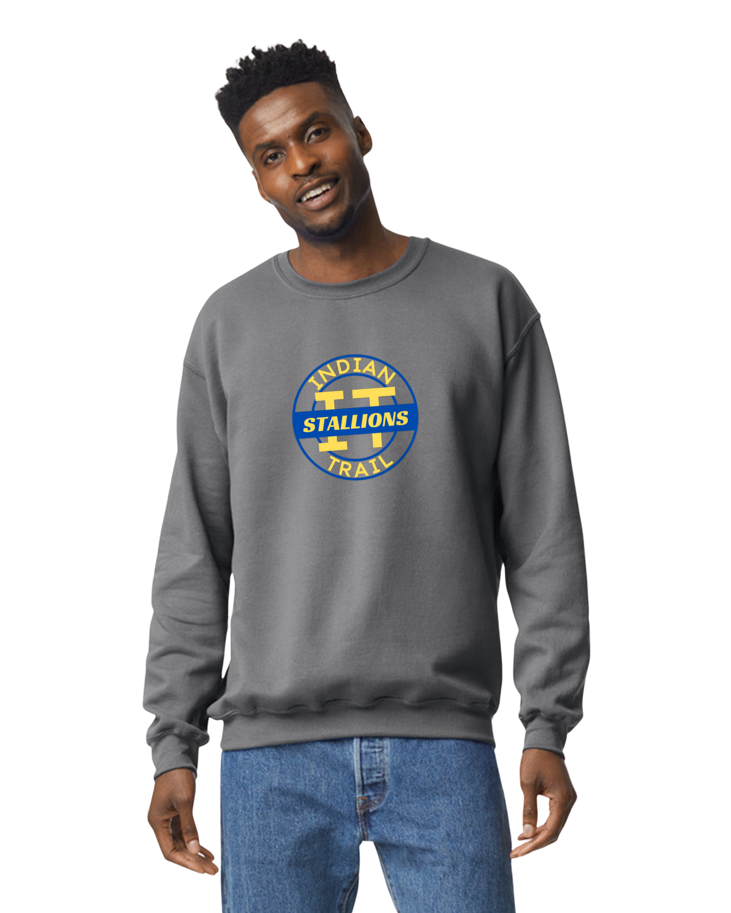 IT Round Color Dark Gray Crewneck