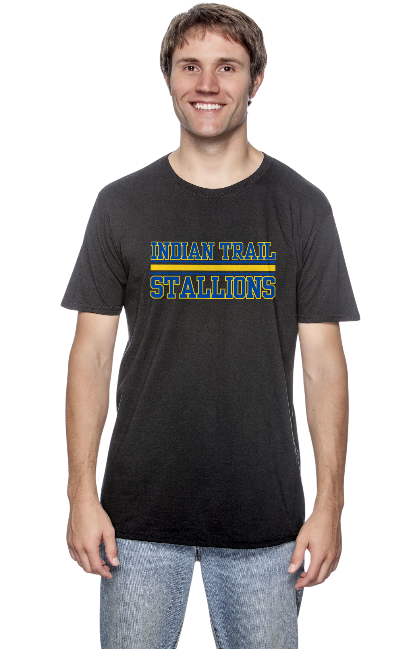 Blue Varsity Black T-shirt