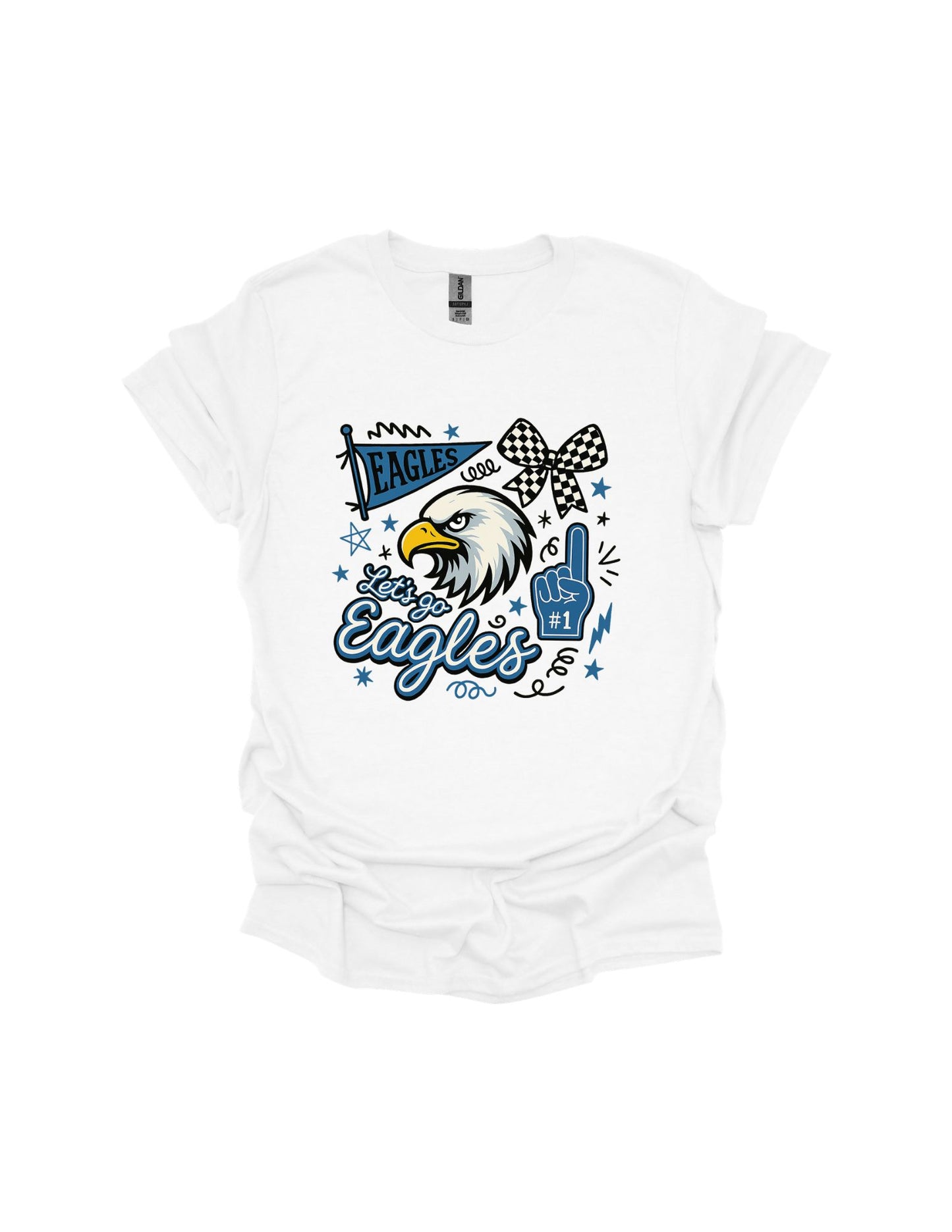 Eagle collage T-shirt