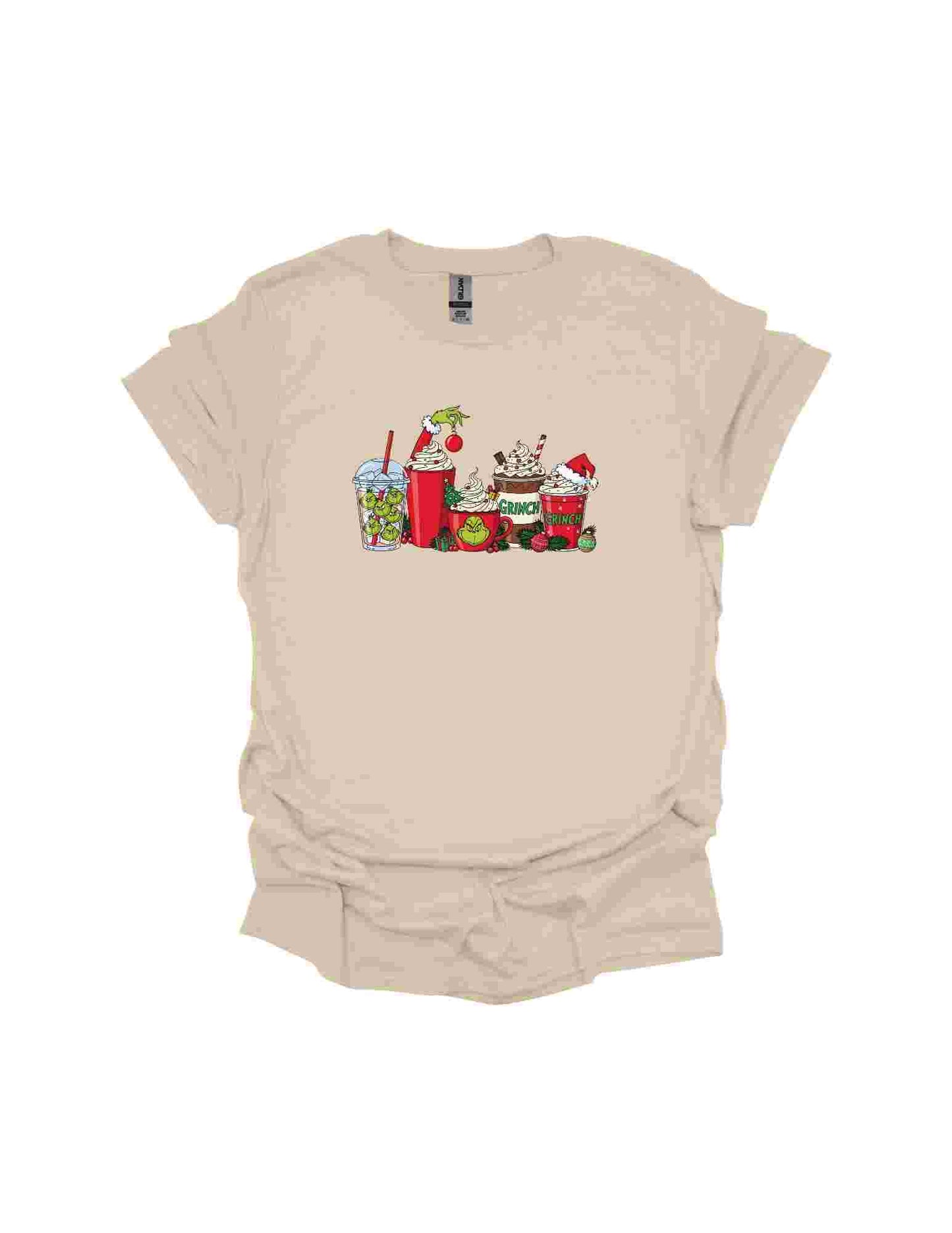 Grinch Cups T-shirt