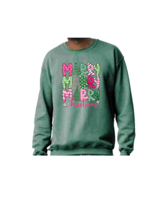 Merry Merry Merry Christmas Crewneck