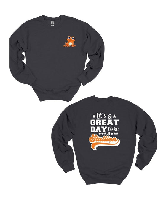 Indian Trail Frog Front and Back Crewneck