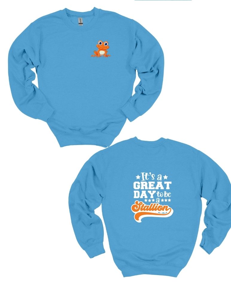Indian Trail Frog Front and Back Crewneck