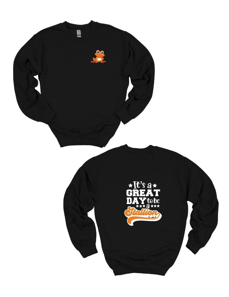 Indian Trail Frog Front and Back Crewneck