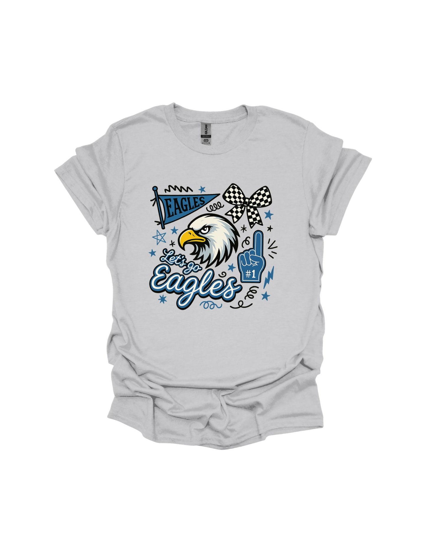 Eagle collage T-shirt