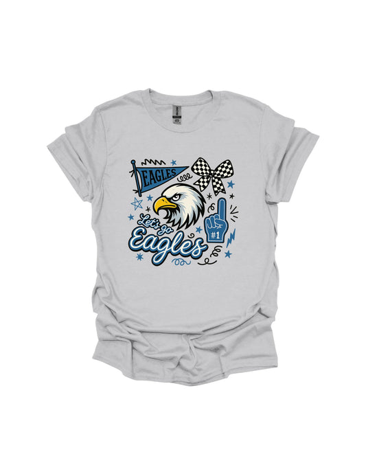 Eagle collage T-shirt