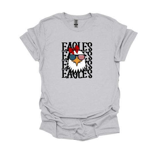Stacked Eagle with bow T-shirt