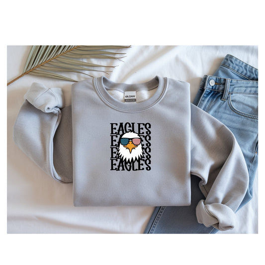 Stacked Eagle Crewneck