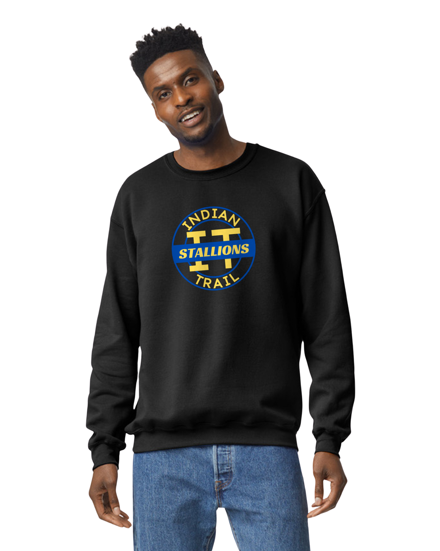 IT Round Color Black Crewneck
