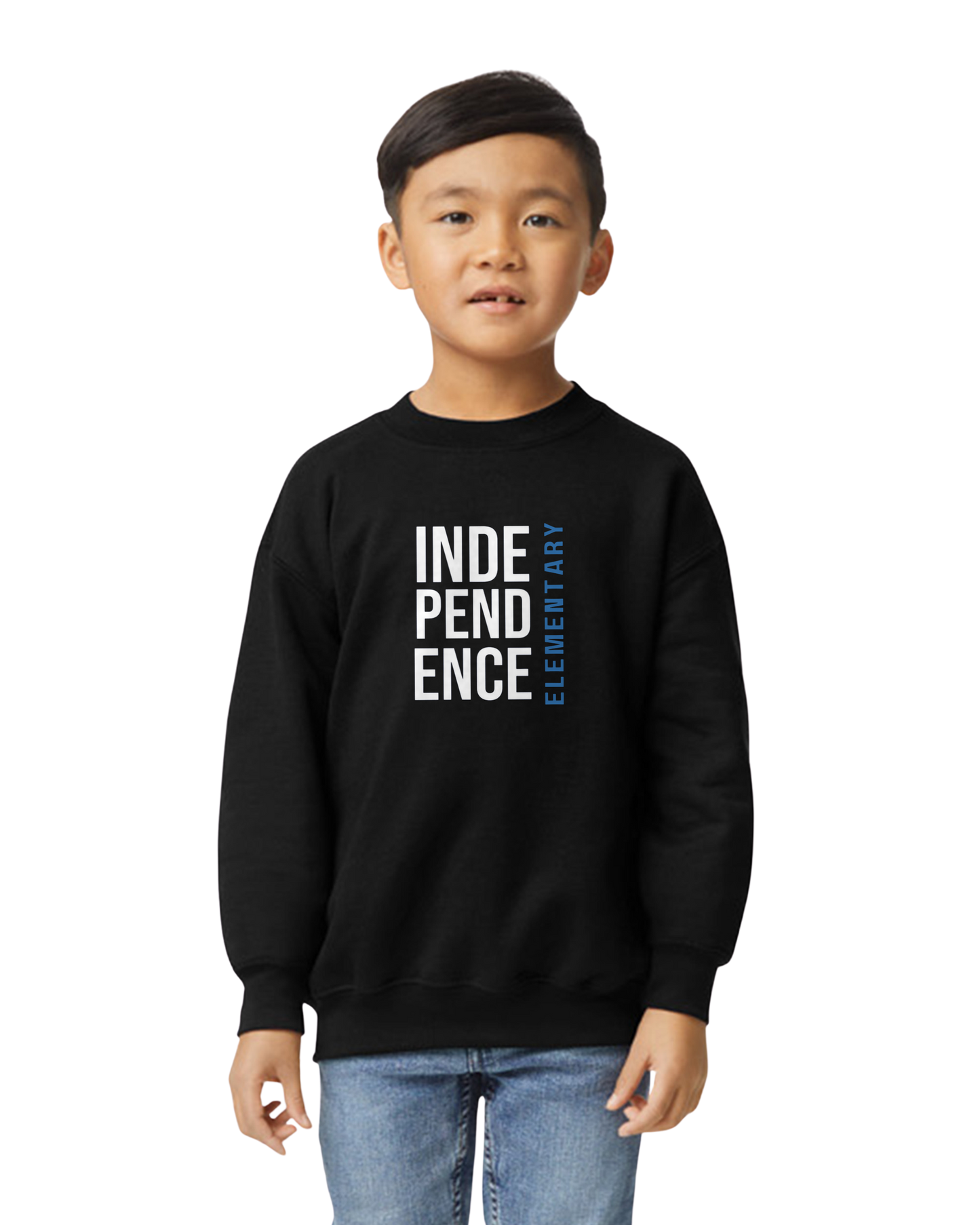 Youth Indy Block Black Sweatshirt