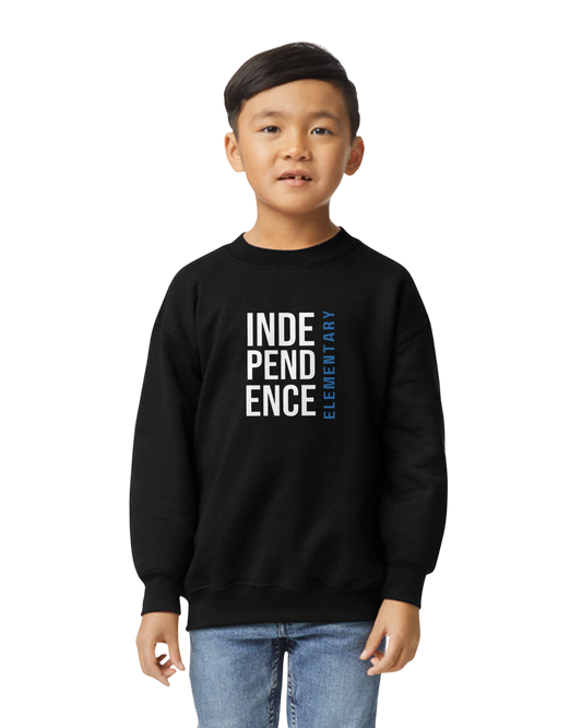 Youth Indy Block Black Sweatshirt