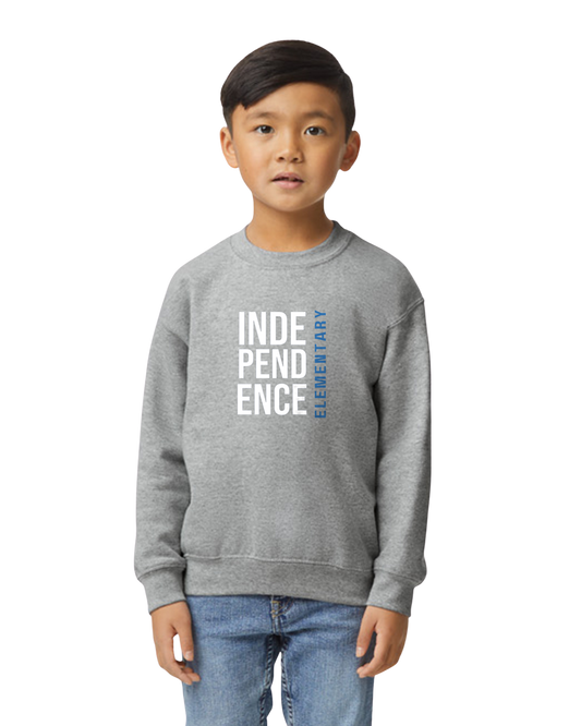 Youth Indy Block Gray Sweatshirt